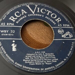 RCA Victor Blue Children's Record 1-2-3 Fun , Cliff Edwards ("Ukelele Ike")